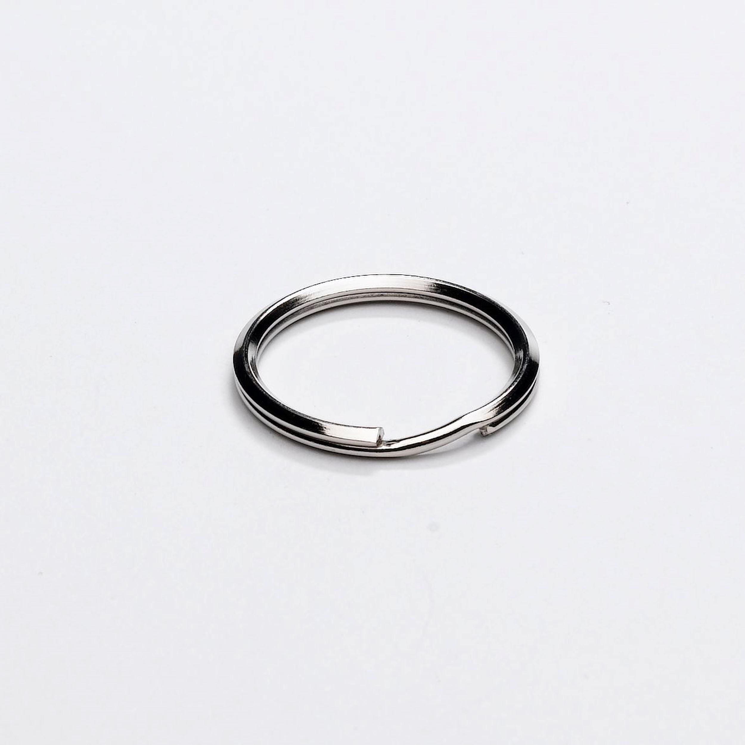 PREMIER 4 PCE NICKLE PLATED SPLIT RING (KEY RING) 1"